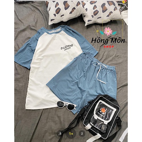 [ FREESHIP + SIÊU GIẢM GIÁ ] Set Đồ Thể Thao Nam Nữ Phối Tay Raplang,Bộ Đồ Thể Thao Mặc NHà  Phong Cách unisex Cá Tính