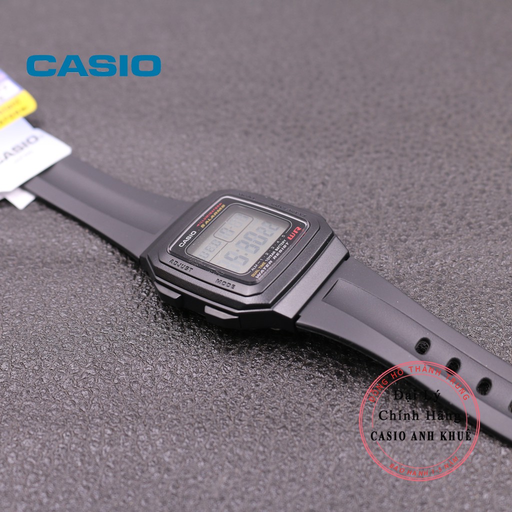 Đồng hồ nam Casio F-201WA-1ADF dây nhựa