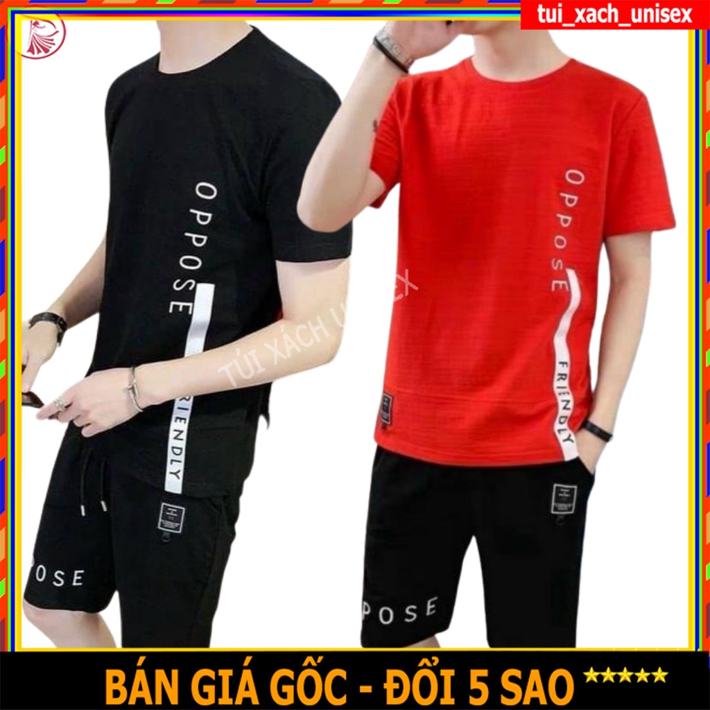 ❤️ MẪU MỚI ❤️ Bộ Quần Áo Mặc Nhà Thể Thao Nam In OPPOSE Mùa Hè Phong Cách Cao Cấp chất thun lưới mè co giãn mát M01