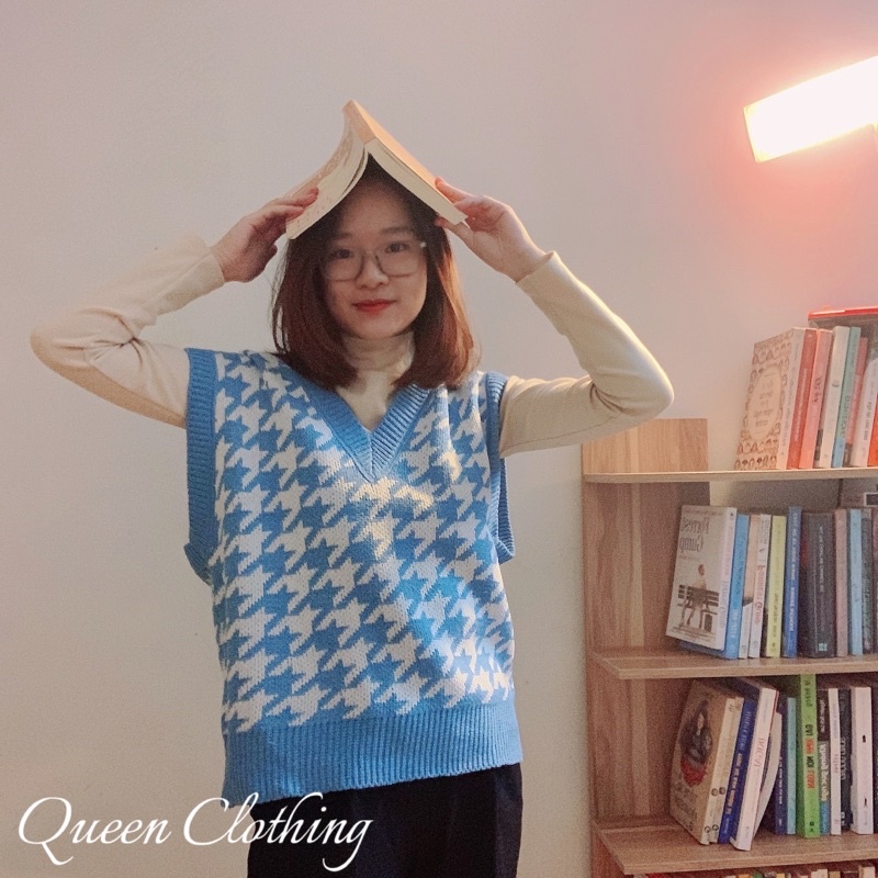 Áo gile nữ sọc caro 3 màu ( kèm ảnh thật) | BigBuy360 - bigbuy360.vn