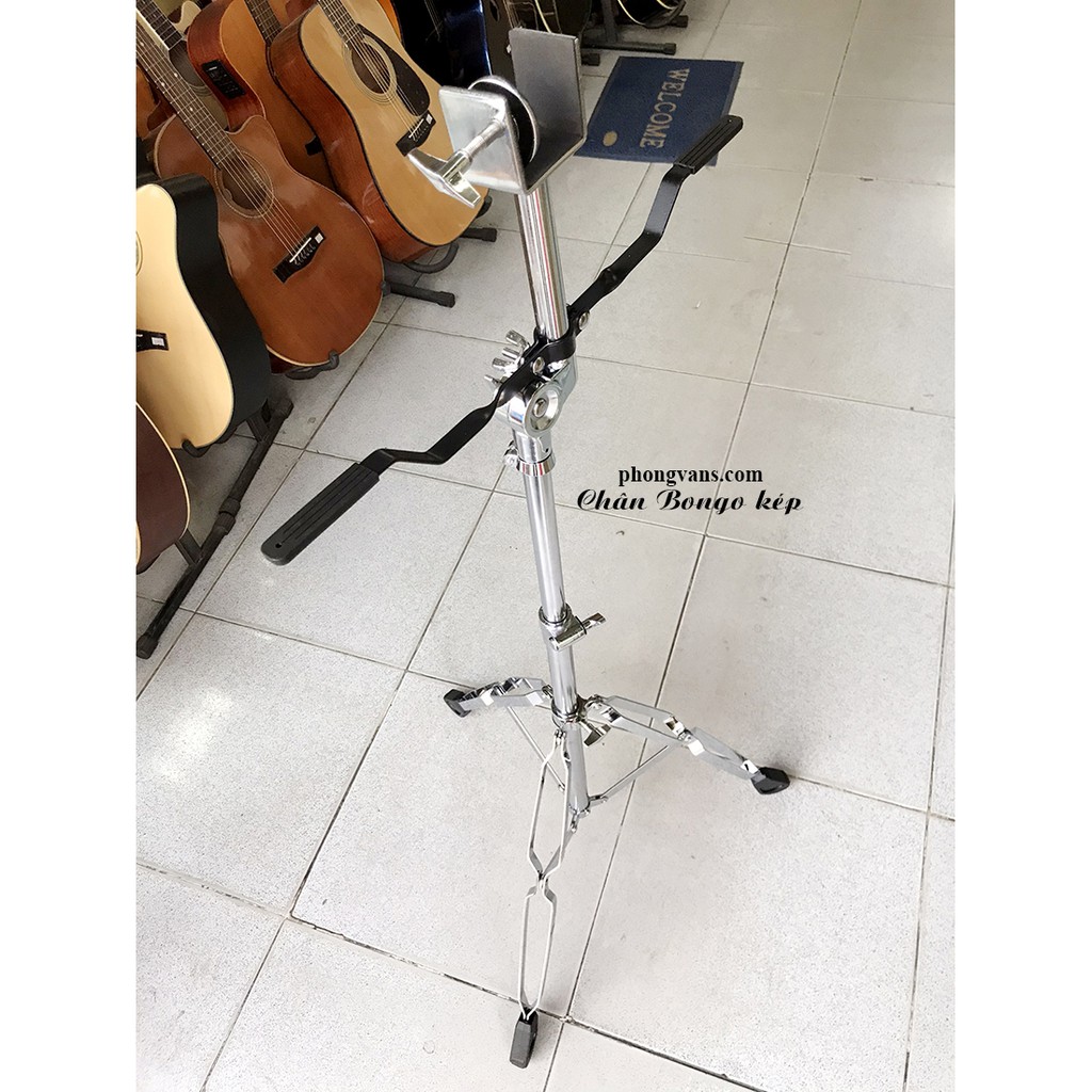 Chân trống Bongo kép bằng inox điều chỉnh được cao thấp