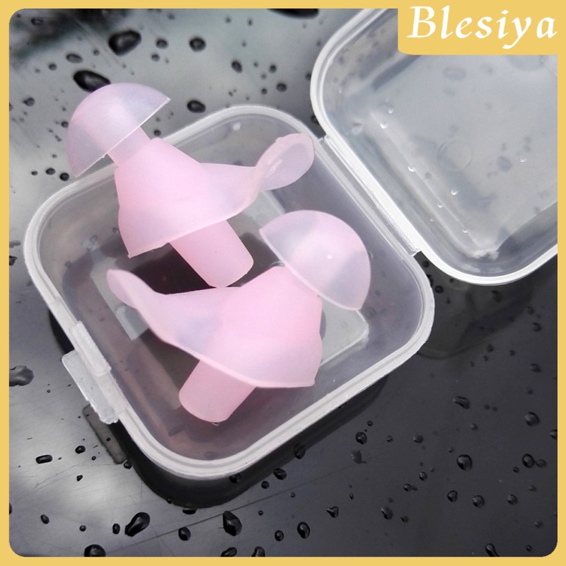 Nút Bịt Tai Chống Ồn Màu Đen Tiện Dụng Khi Đi Bơi / Lặn