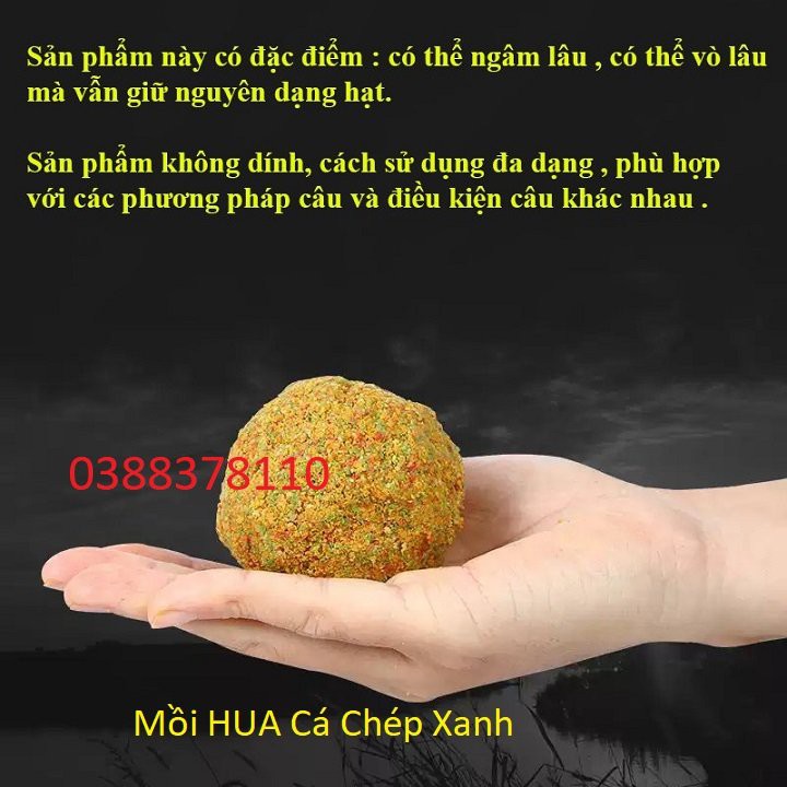 Mồi Câu Cá, Mồi Hua Cá Chép Xanh, Cám Câu Cá - CC 4