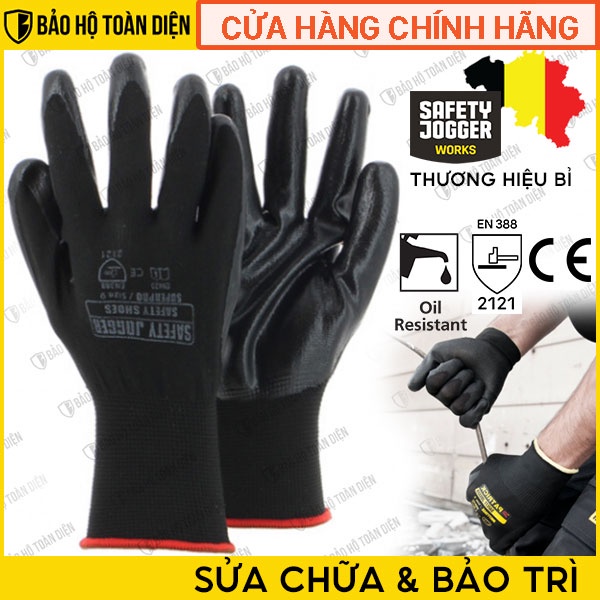 [RẺ VÔ ĐỊCH] Combo 5 đôi găng tay thương hiệu Bỉ Jogger Superpro đa năng | Găng chống dầu cho thợ cơ khí, sửa chữa