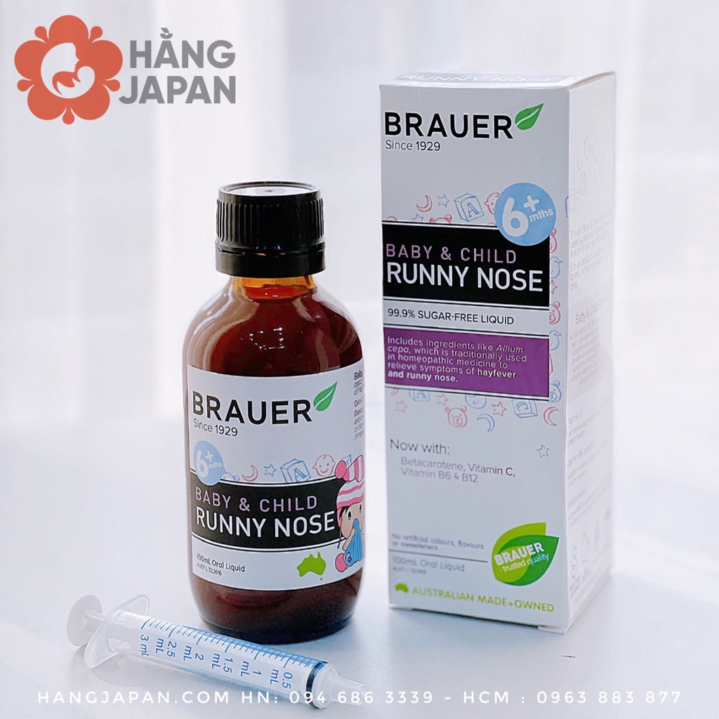 Tăng sức đề kháng cho bé Brauer Immunity Support dạng siro 100ML