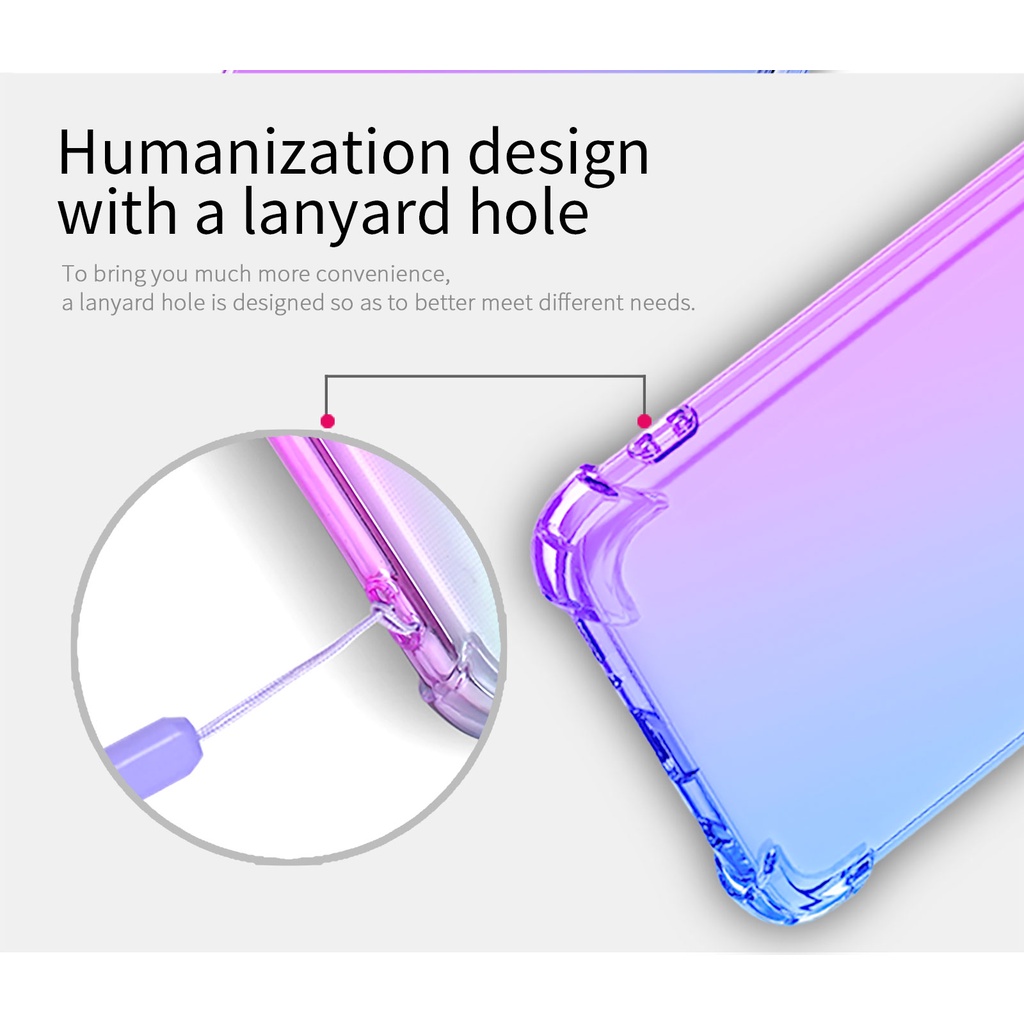 Ốp Điện Thoại TPU Màu Gradient Chống Trầy Xước Cho OPPO Reno 7 6 5 Pro 7Z A96 A95 Realme9 Pro Plus