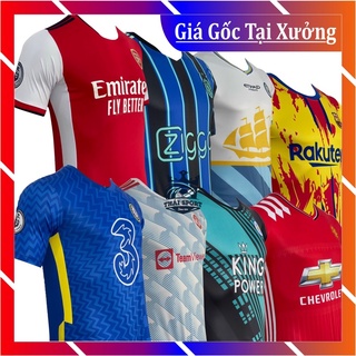 Quần Áo Bóng Đá Đồ Đá Banh 2021 MU, Barca, Arsenal, Mancity, Ajax, Leister city