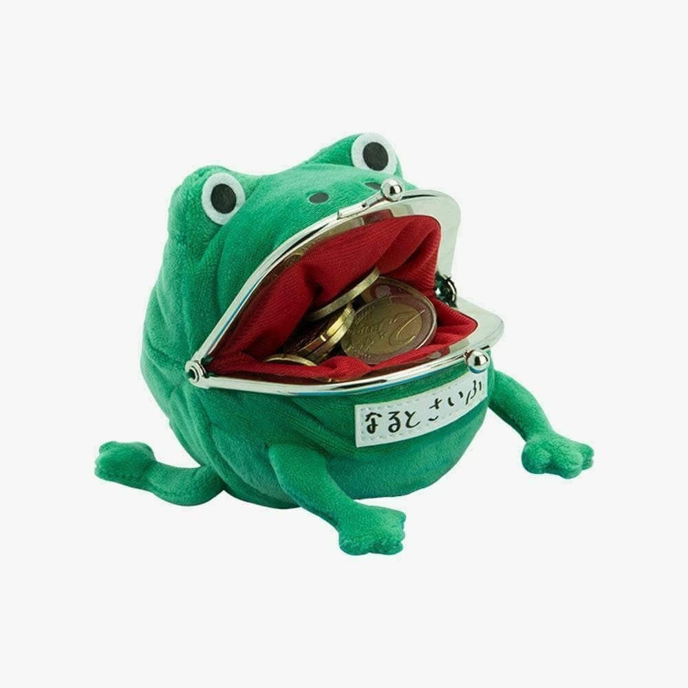 NARUTO SHIPPUDEN GAMA CHAN FROG Print Japanese 3D PLUSH COIN PURSE