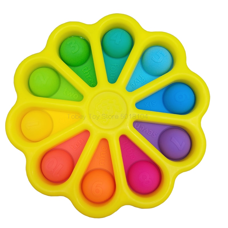 Đồ chơi fidget nhấn bong bóng cỡ lớn và nhỏ bằng silicon vui nhộn rèn luyện trí não cho bé