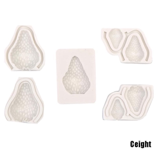 Khuôn Làm Bánh Chất Liệu Silicone Hình Trái Dâu Dễ Thương