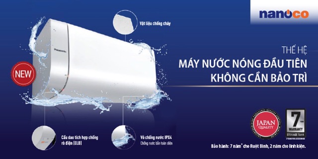 BÌNH NÓNG LẠNH GIÁN TIẾP PANASONIC 30L KHÔNG CẦN BẢO TRÌ DH-30HBM