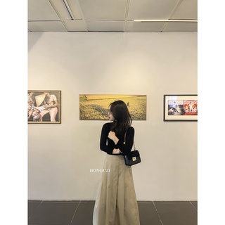 Chân váy dài kaki màu be - Sukie Long Skirt
