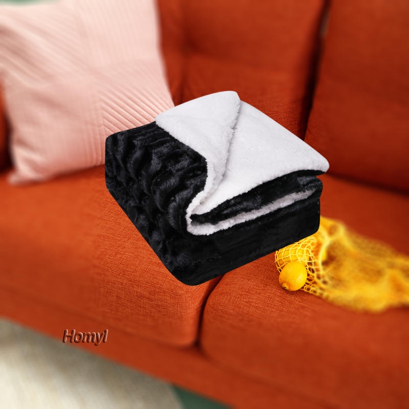 Chăn len lông cừu sang trọng cho phòng ngủ/ ghế sofa/ du lịch vào mùa đông