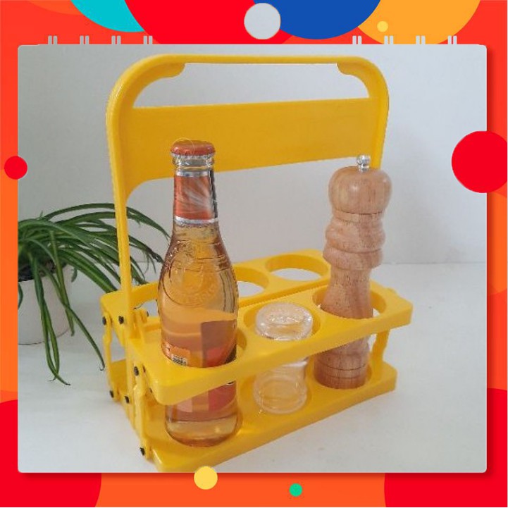 Kệ xách ly cafe & bia 6 ngăn lớn & nhỏ