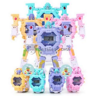 Đồ chơi cho bé học xem giờ hình robot