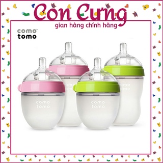 Bình sữa comotomo 150ml/250ml 💖tặng kèm tay cầm cánh tiên