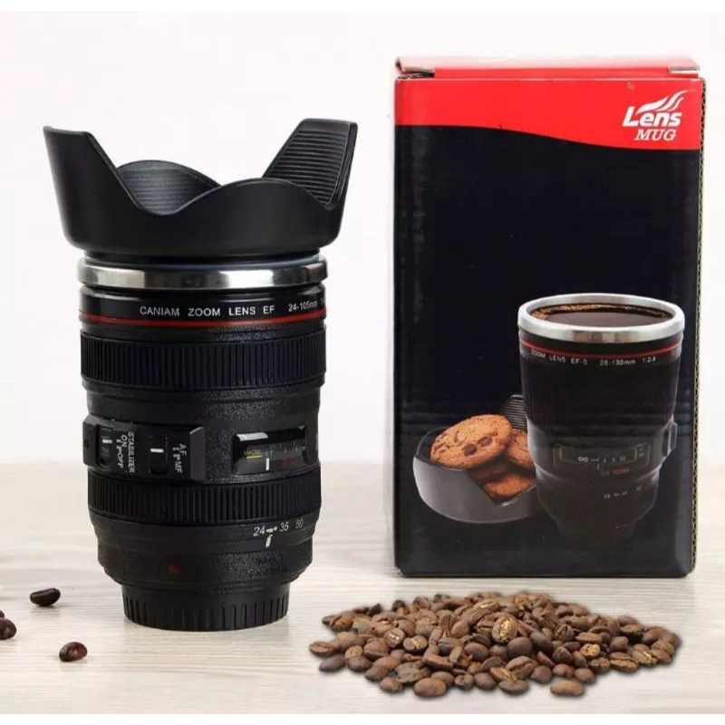 Cốc Đựng Ống Kính Máy Ảnh CANON 24-105MM Bằng Thép Không Gỉ