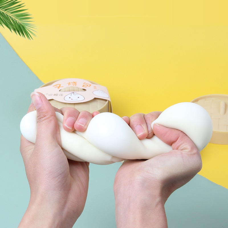 Đồ Chơi Nắn Bóp Đàn Hồi Giảm Căng Thẳng Hình Bánh Bao