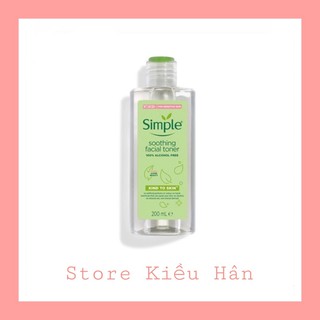Toner Simple Soothing Facial Không Cồn