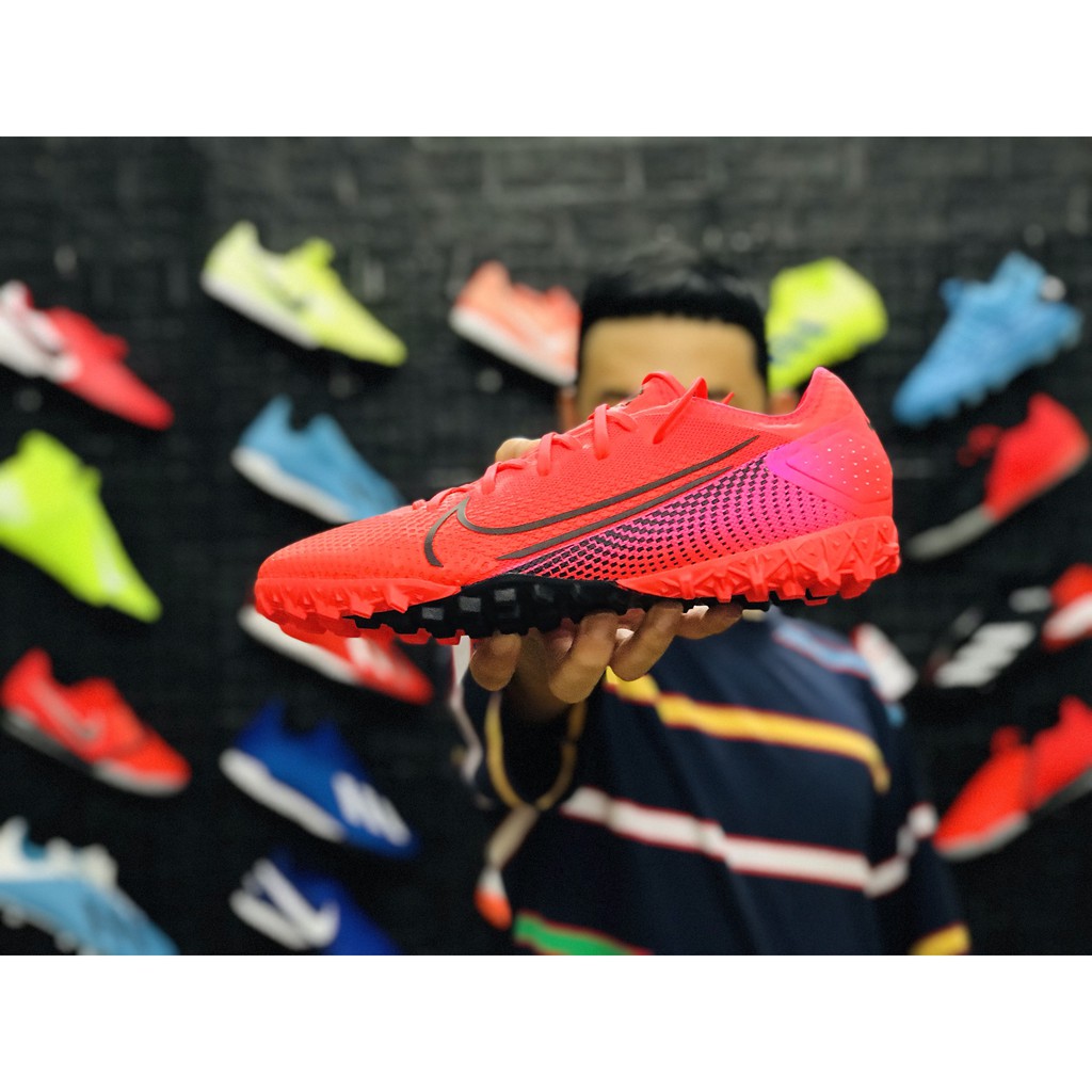 Giày Đá Banh Chính Hãng MERCURIAL VAPOR 13 PRO TF RED - [Đỏ Hồng]