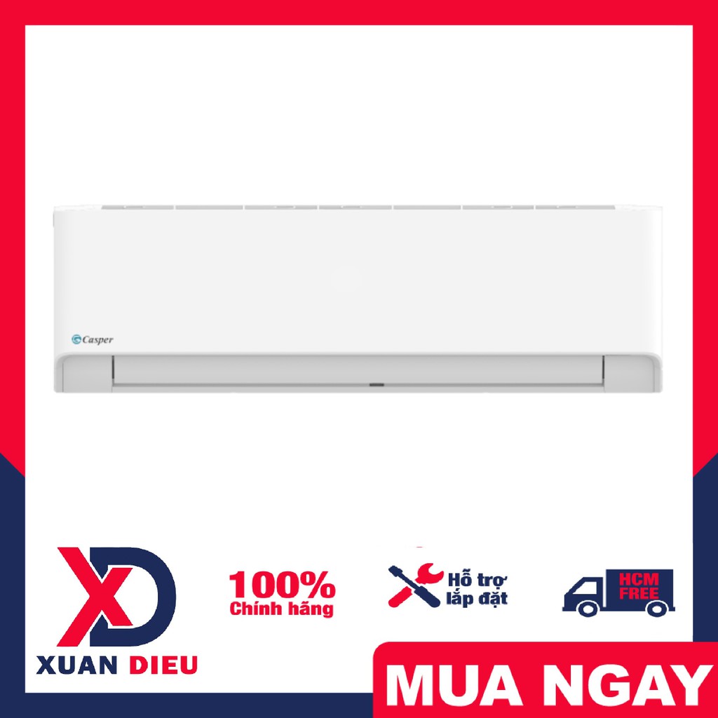 Máy lạnh Casper Inverter 1 HP HC-09IA32 Mới 2021 - Làm lạnh nhanh, Tự khởi động lại khi có điện, Chức năng tự làm sạch