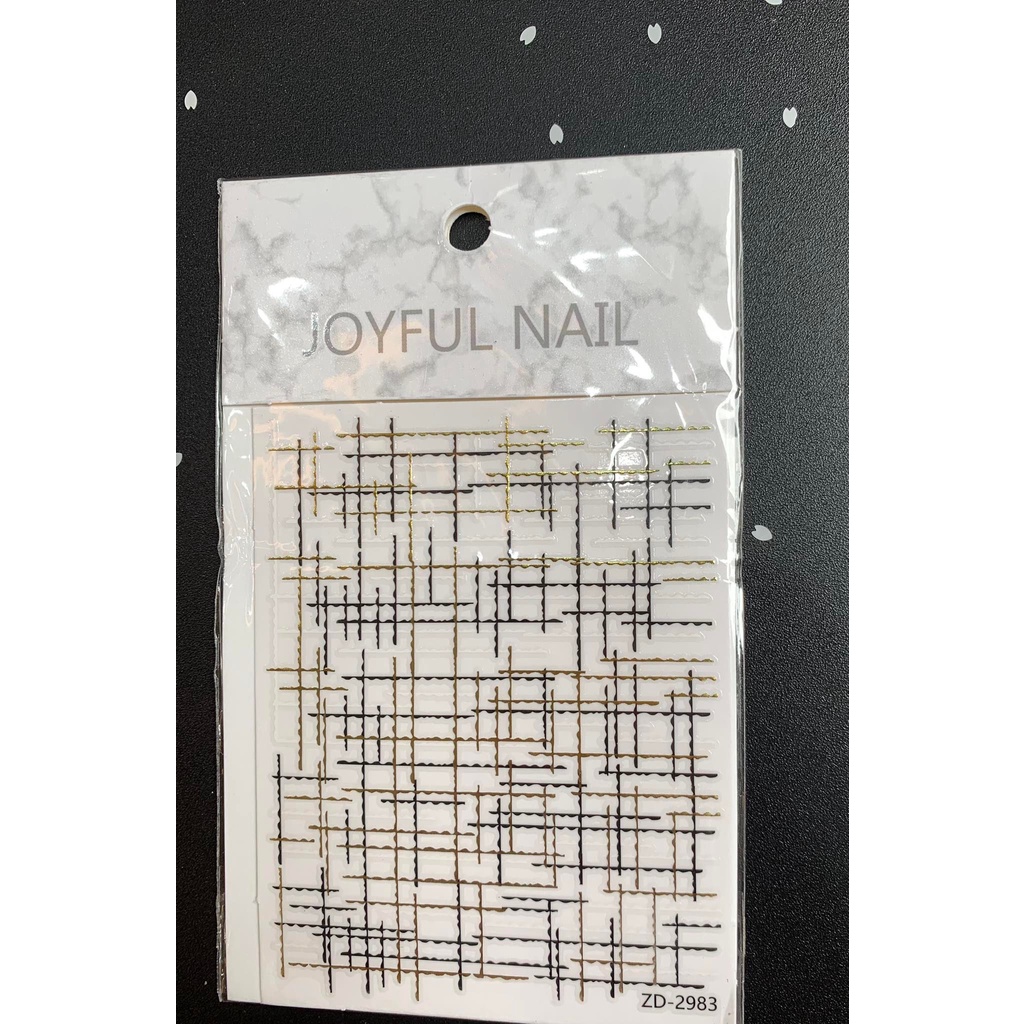Sticker    dán m tay nail mẫu 3d mới