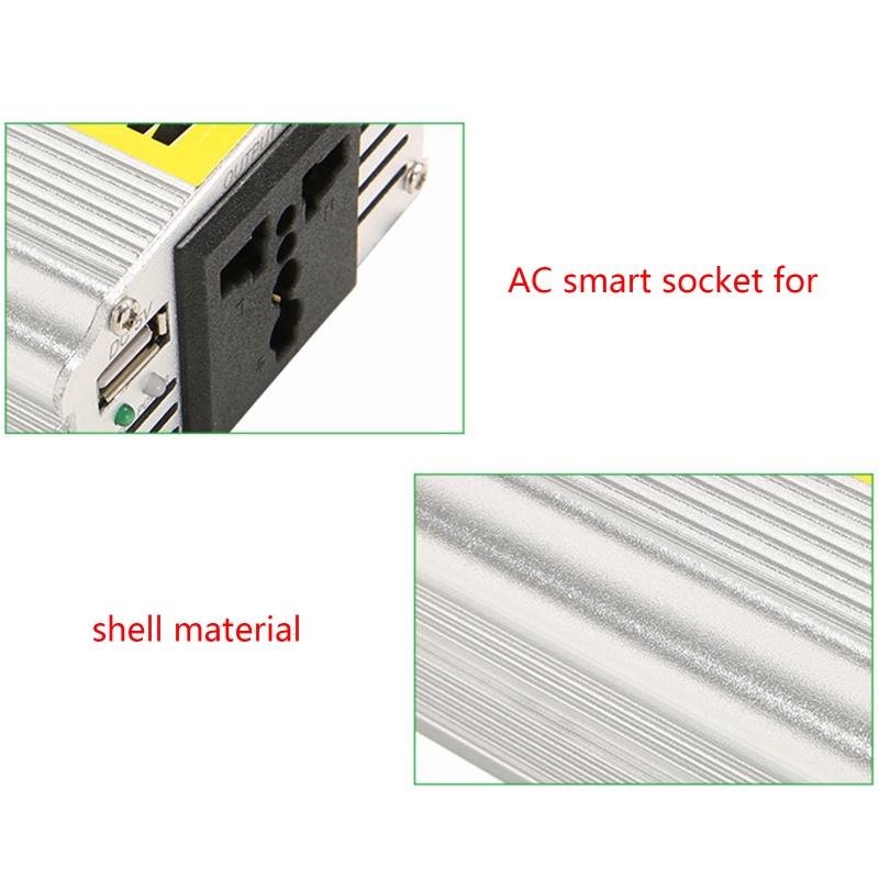 Bộ Chuyển Đổi Nguồn Điện 12V 220V 110V 2 4A Cho Xe Hơi