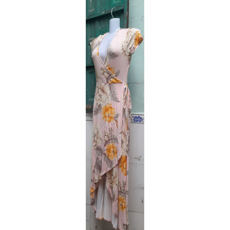 Đầm maxi thun hoa