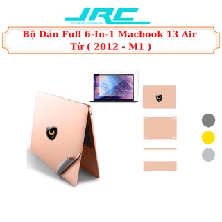 Dán Macbook 13 Air Từ (2012 Đến M1), Bộ Dán 3M [ 6-in-1 ] Full Body Chính Hãng JRC - Bảo Hành 12 Tháng