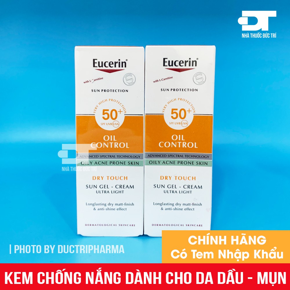 Kem chống nắng cho da nhờn mụn Eucerin Oil Control Dry Touch