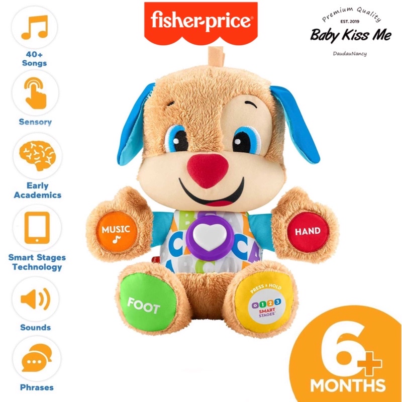 Chú Chó Thông Minh Biết Hát, Biết Nói Fisher Price - Laugh and Learn Smart Stages Puppy - Sis