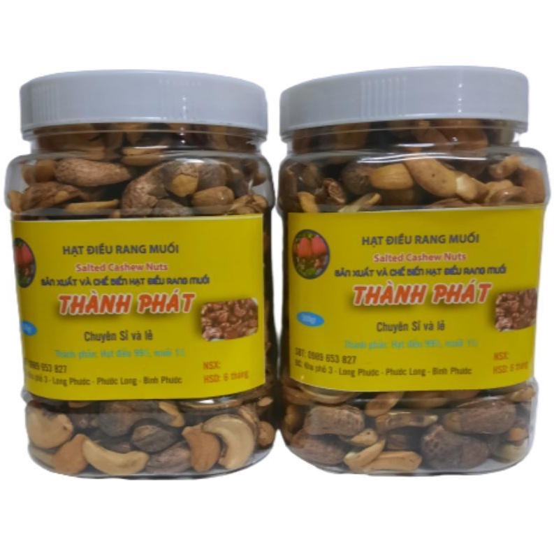 500gram hạt điều rang muối bình phước loại vỡ còn vỏ lụa | BigBuy360 - bigbuy360.vn