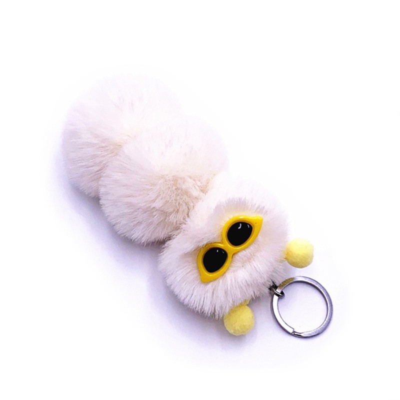 Móc Khóa Hình Con Sâu Nhồi Bông Ngộ Nghĩnh Dễ Thương