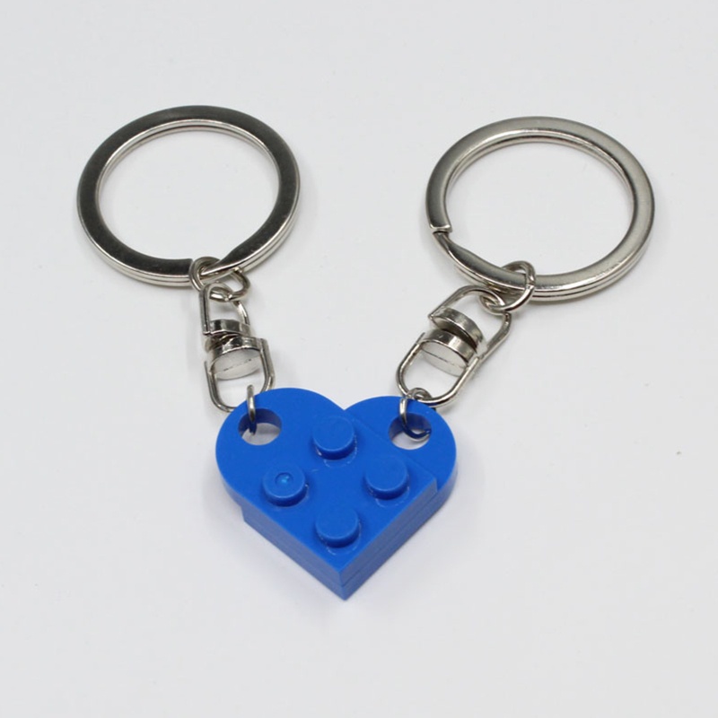 Set 2 Móc Khóa Hình Mảnh Ghép Trái Tim Cho Cặp Đôi