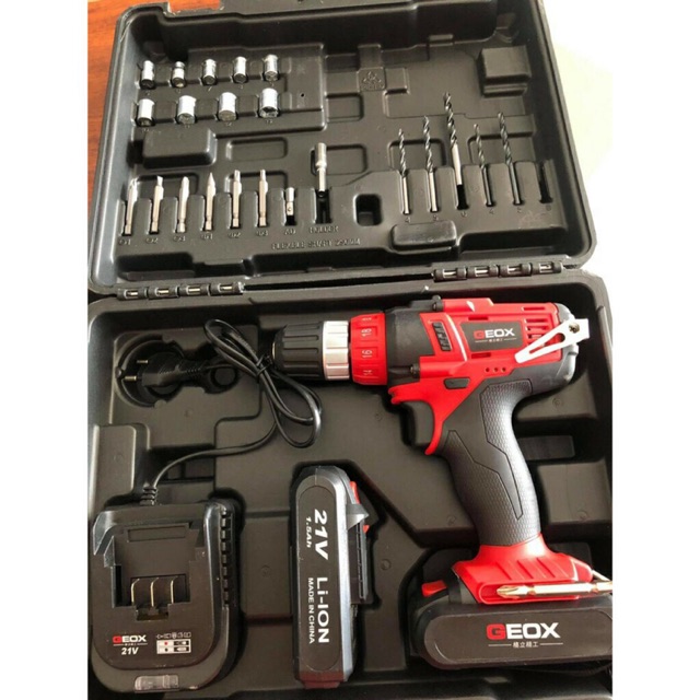 Máy khoan pin GEOX -21v