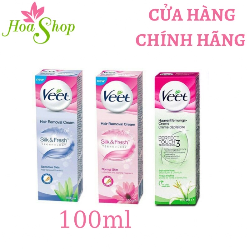 KEM TẨY LÔNG VEET SILK &amp; FRESH 100ml