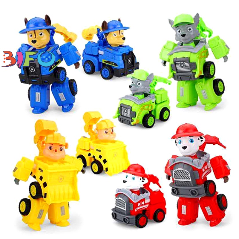 Đồ chơi Chó Cứu Hộ, đồ chơi chó cứu hộ biến hình 2 trong 1, biến hình oto và robot