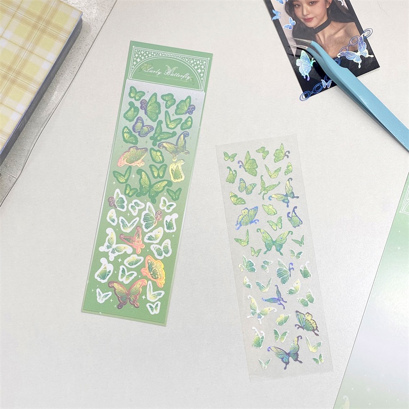 Hình dán trang trí hình bướm xinh xắn