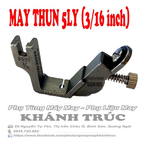 [ Thun từ 3ly đến 12ly] Chân vịt vô thun S537 máy may 1kim công nghiệp