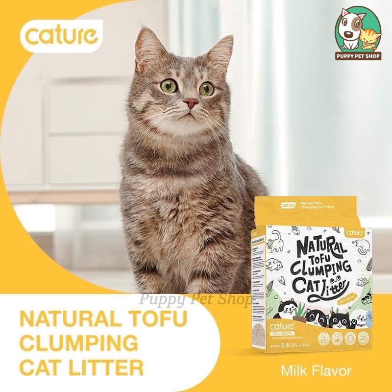 Cát vệ sinh hữu cơ cho mèo Cature Natural Tofu Clumping
