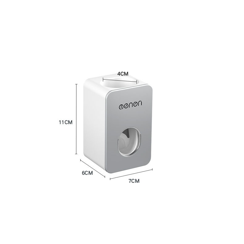Dụng cụ hỗ trợ lấy kem đánh răng tự động gắn tường không cần đục lỗ tiện dụng