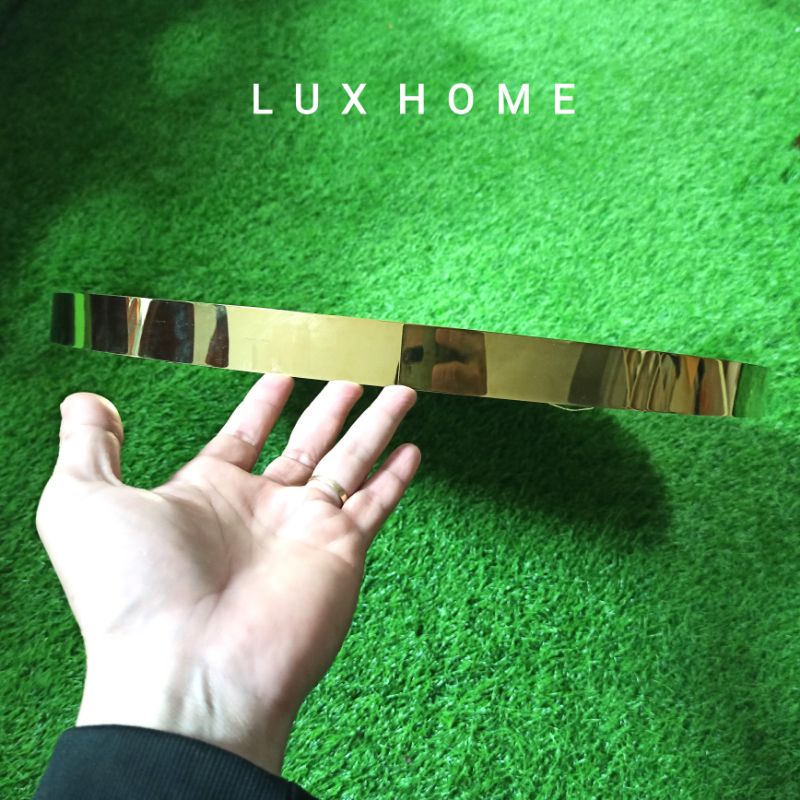 Gương Viền Inox Vàng PVD Siêu Sang Xinh LUXHOME 40cm 50cm 60cm 70cm