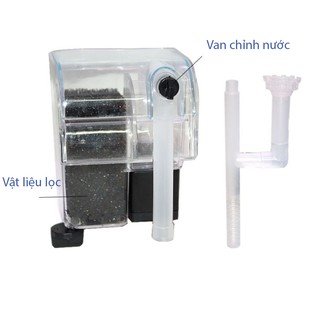Máy lọc nước hồ cá - Treo thành hồ -có kèm lọc váng