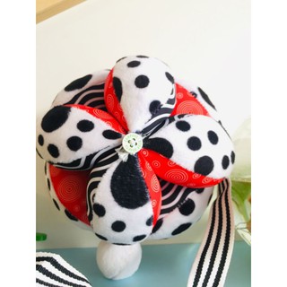 Đồ chơi sạch Cánh Diều -BÓNG MÚI VẢI MONTESSORI ĐEN ĐỎ TRẮNG