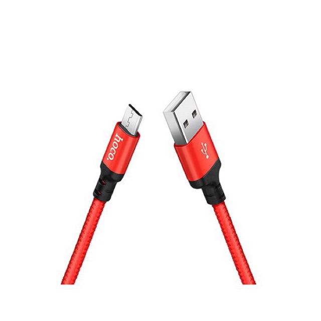 Cáp sạc nhanh Hoco X14 Micro Usb / Type C dây dù siêu bên chính hãng