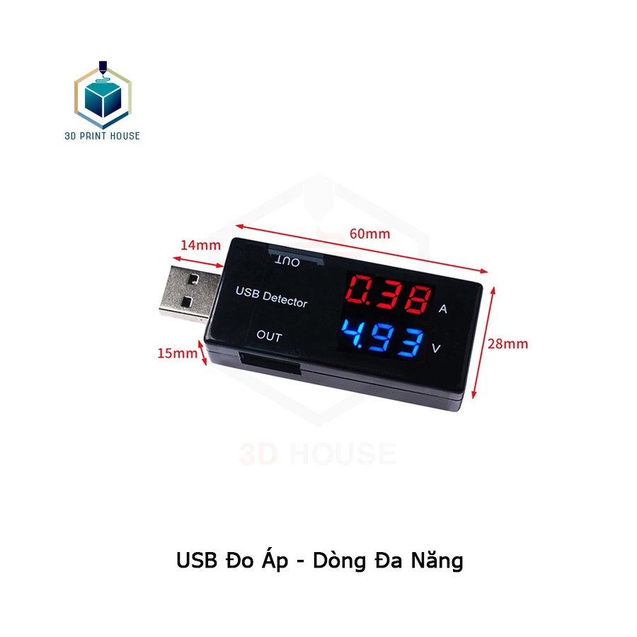 USB Đo Dòng - Áp Màn Hình Hiển Thị Tiện Dụng