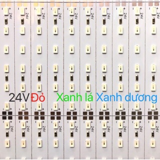 Led thanh 24v-xanh dương, xanh lá, đỏ- 1 hàng 5730 (combo 10 thanh)