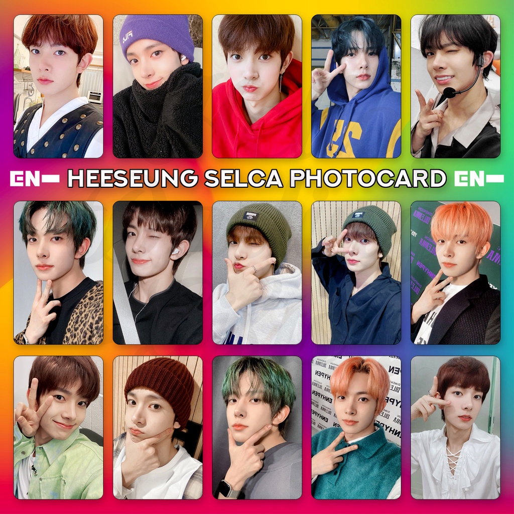 10 Enhypen HEESEUNG Bias Selca Photocard. Chất lượng cao. Không chính thức. Fan Made.