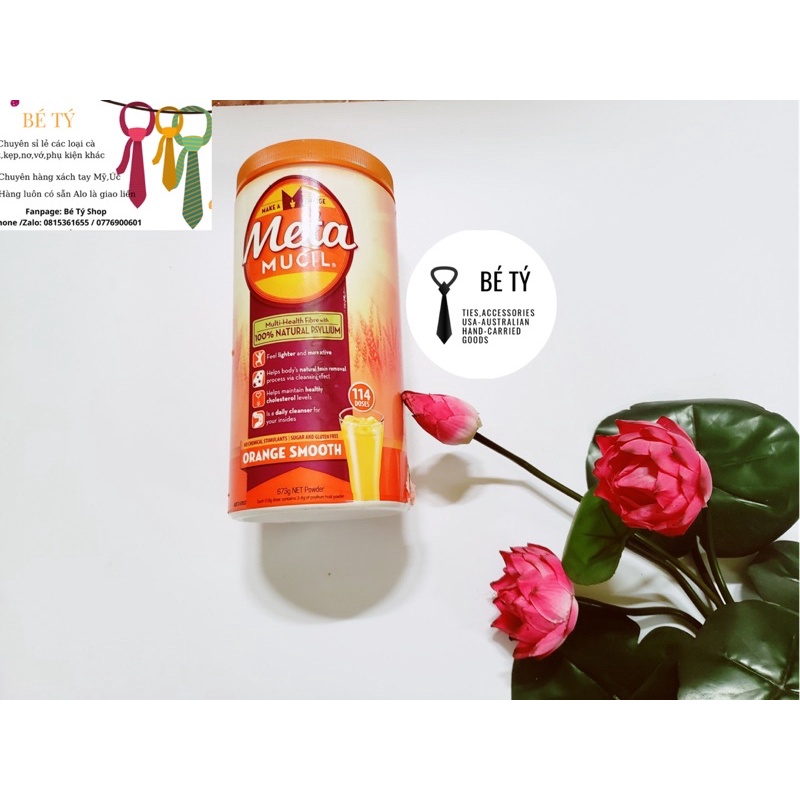 🥬🥒🍌🍉 Bột bổ sung chất xơ không đường giảm cholesterol trong máu Metamucil