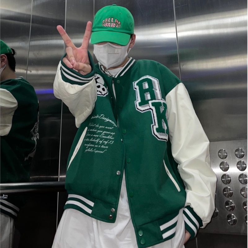 Áo khoác dáng rộng phong cách hip hop thời trang cao cấp cho nam